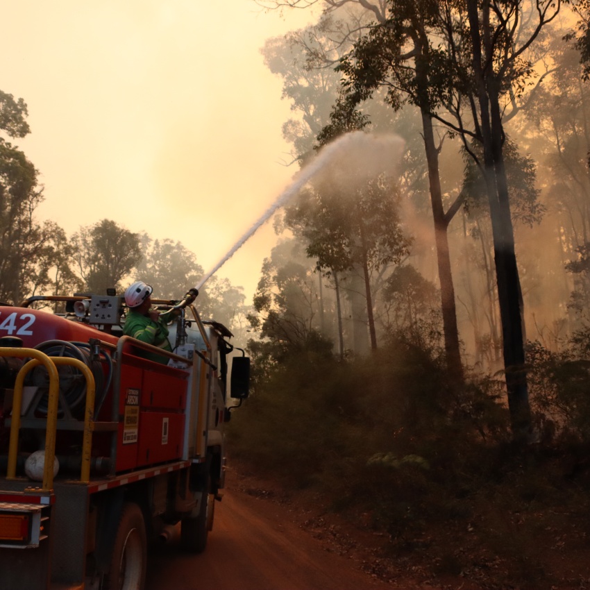 Smoke may be visible from prescribed burns