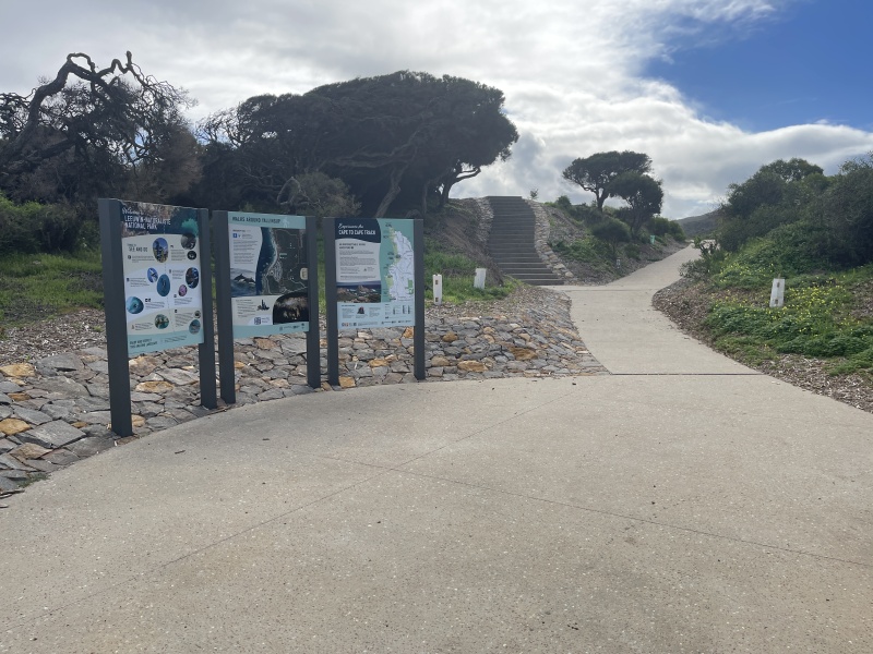 Updated signage at Rabbit Hill which includes a new trailhead for the Cape to Cape Track. Photo DBCA Updated signage at Rabbit Hill which includes a new trailhead for the Cape to Cape Track. Photo DBCA
